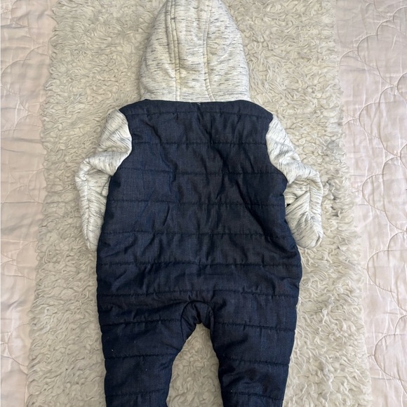 Calvin Klein Baby Hooded Snowsuit - Navy and Cream - Picture 7 of 7